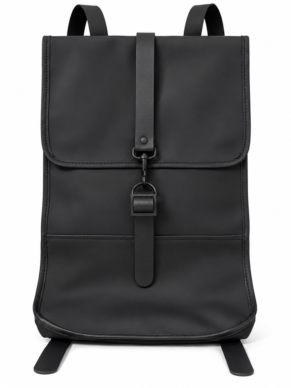 RAINS Backpack Black Waterproof 15” Laptop Scandinavian Minimalist